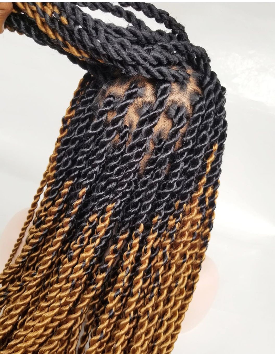 Braided Wig, Senegalese Twist Braid Wig, Full Lace Braid Wig, Ombre Braid Wig, Wig For Black Woman, Updo Styling Wig, African Braid Wig