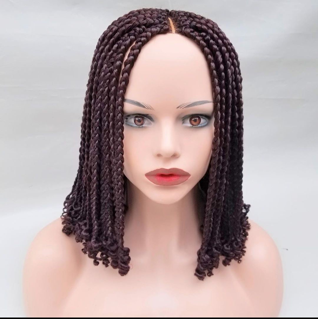 Braided Wig, Box Braid Wig, Short Braid Wigs, Wigs For Black Women, Nigerian Braid Wig, African Braid Wig