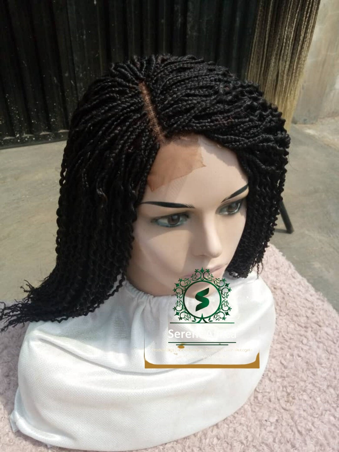 Braid Wig Short, Braid Wig For Black Women, Box Braid Wig, Braided Wig Middle Part, Braided Wig