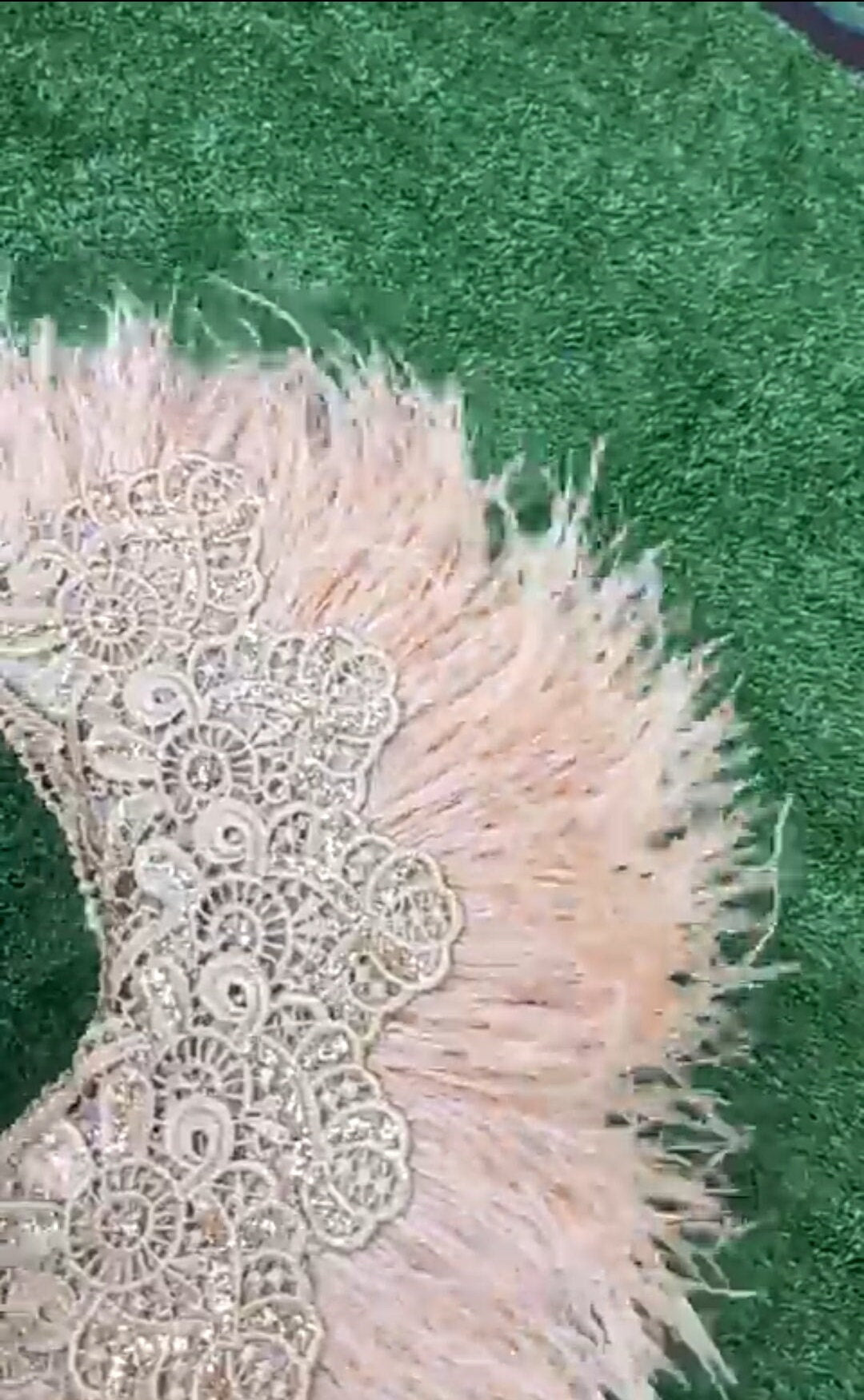 Clutch Semi-Circle Feather Traditional African Wedding Bridal Hand Fan, Nigerian Wedding Hand fan(Available in Different Colours)