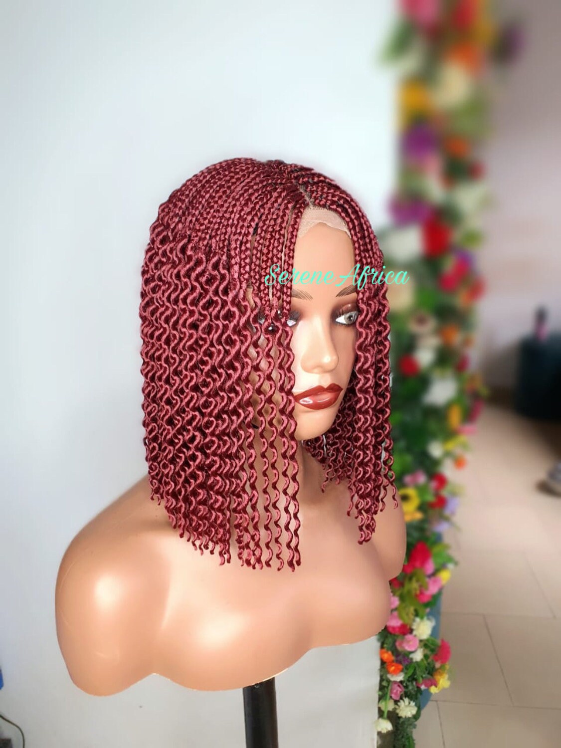 Braid Wig Short, Braid Wig For Black Women, Box Braid Wig, Braided Wig Middle Part, Braided Wig