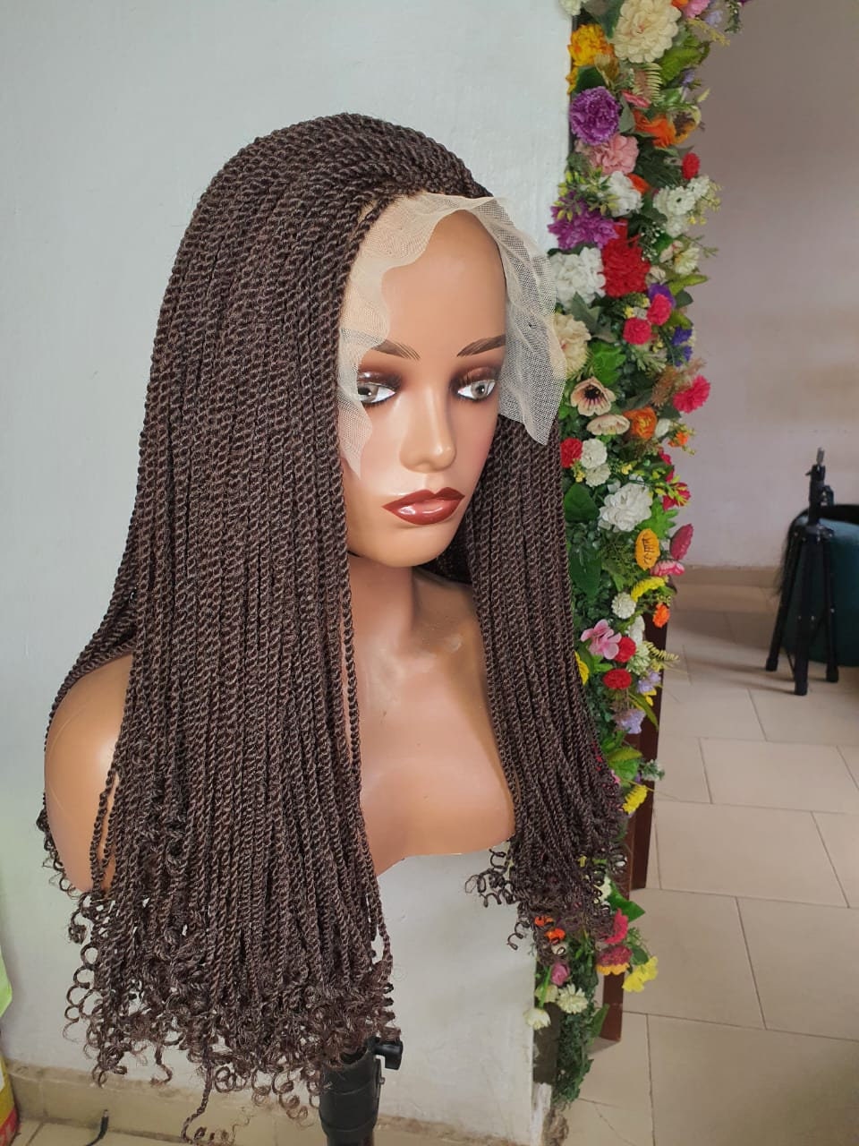 Braided Wig, Twist Braid Wig, Kinky braid wig, Wig For Black Woman, Senegalese Twist Braid Wig, African Braided Wig, Braid Wig