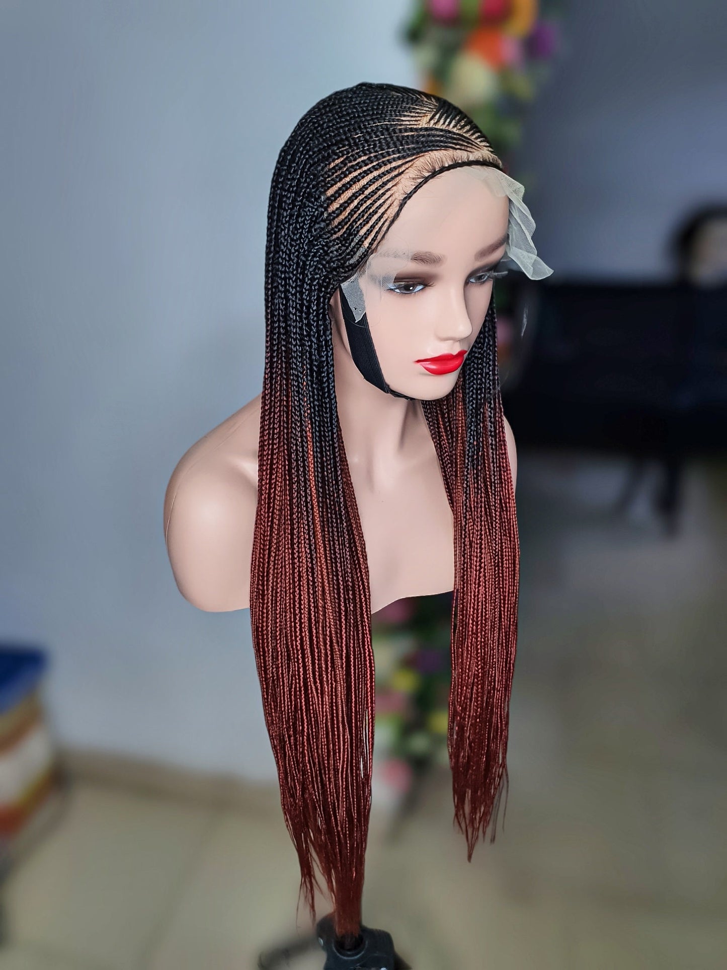 Cornrow Braid Wig, Braided Wig, Braid Wig For Black Women, Ghana Weave Braids, African Braid Wig