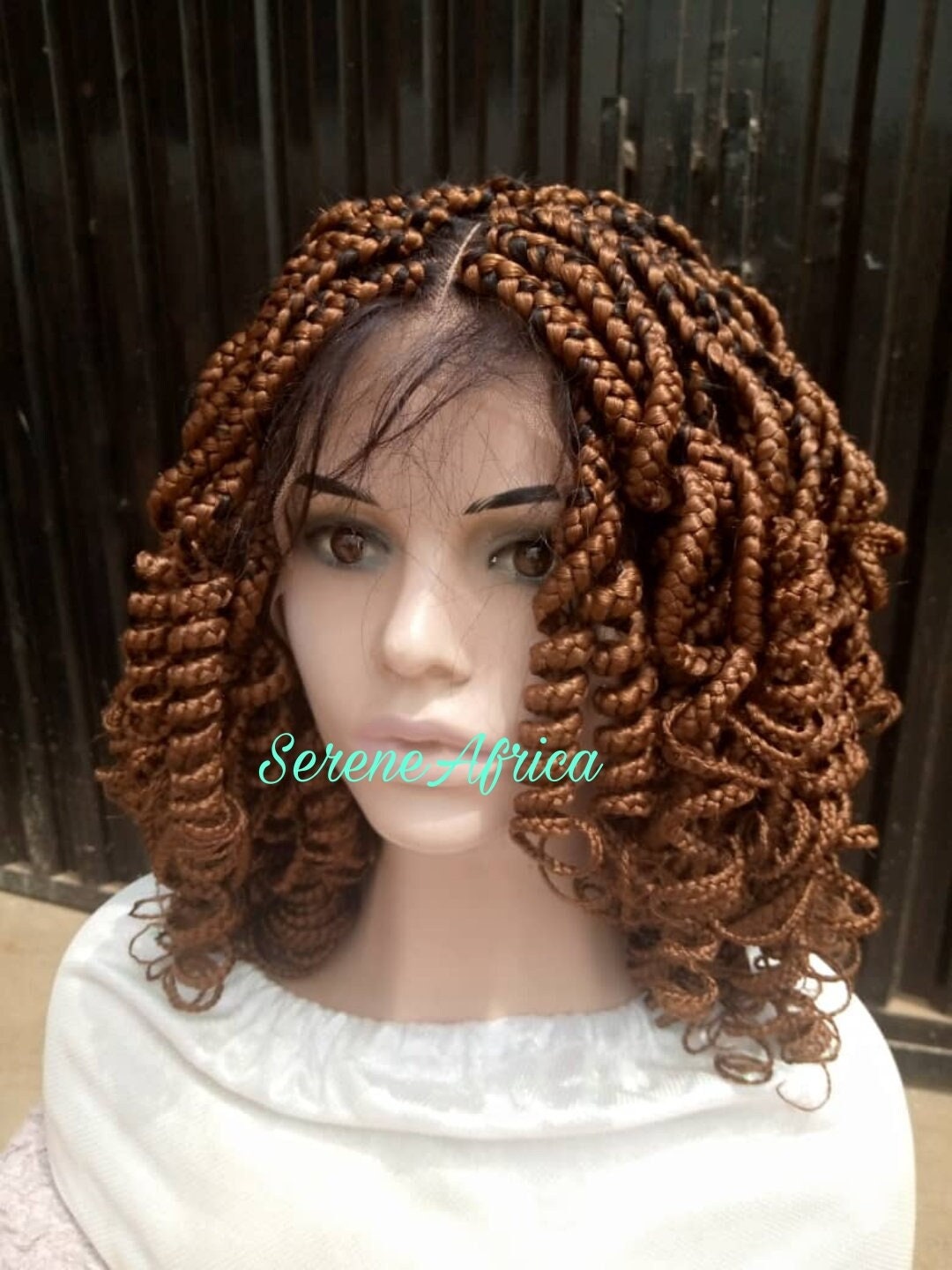 Braid Wig, Braid Wig For Black Women, Braided Wig, Box Braid Wig, Lace Front Wig, Braid With Curls, African Wigs
