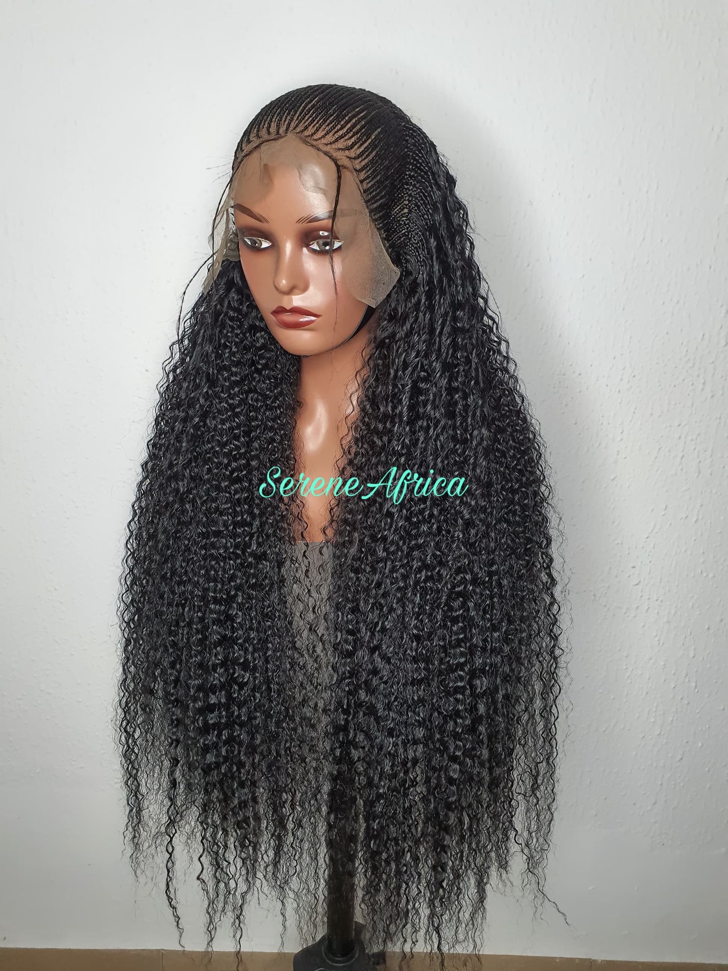 Boho Braid Wig, Box Braid Wig, Cornrow Braided Wig, Ghana Weave, Lace Front Wig, Braid Wig For Black Women