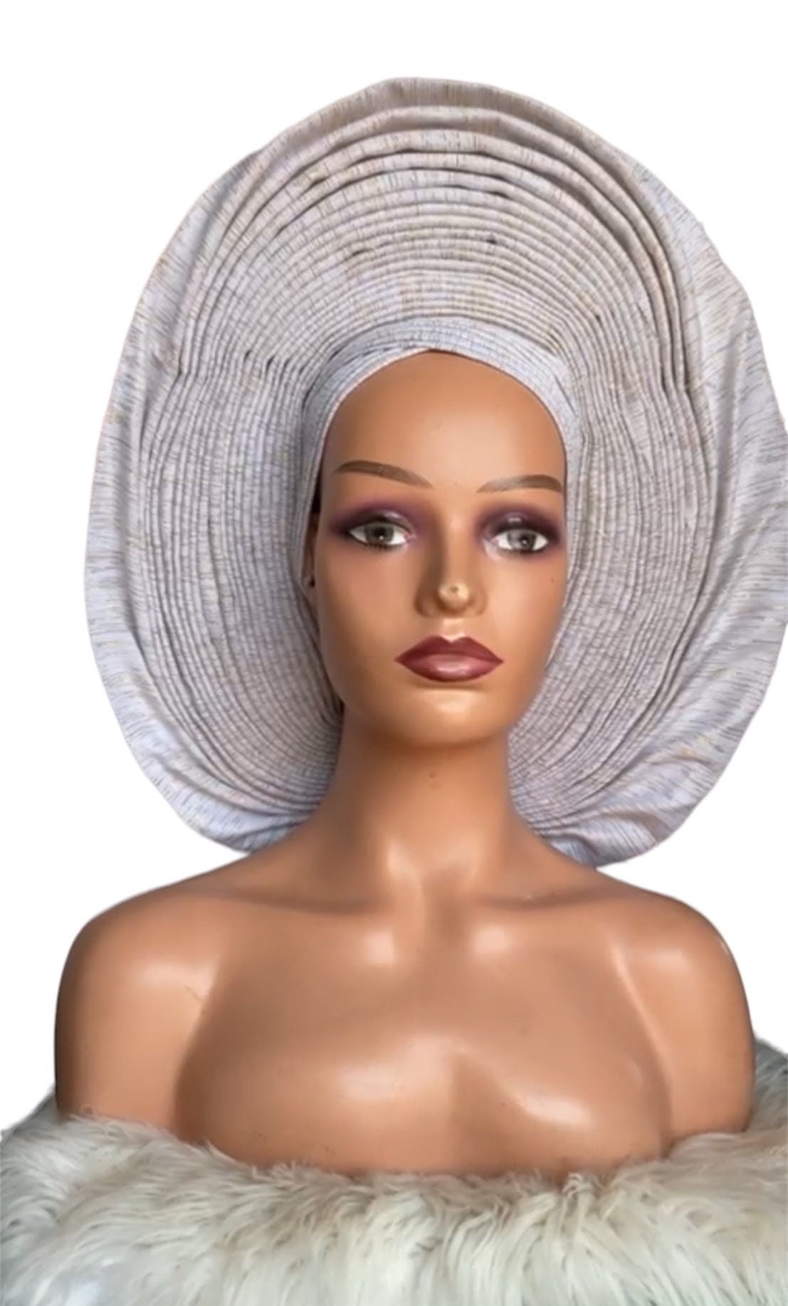 African Headwrap, Autogele Asooke, Nigerian Head-Tie, HeadWrap For Black Women, African Headpiece, Gele, Igbo Hat