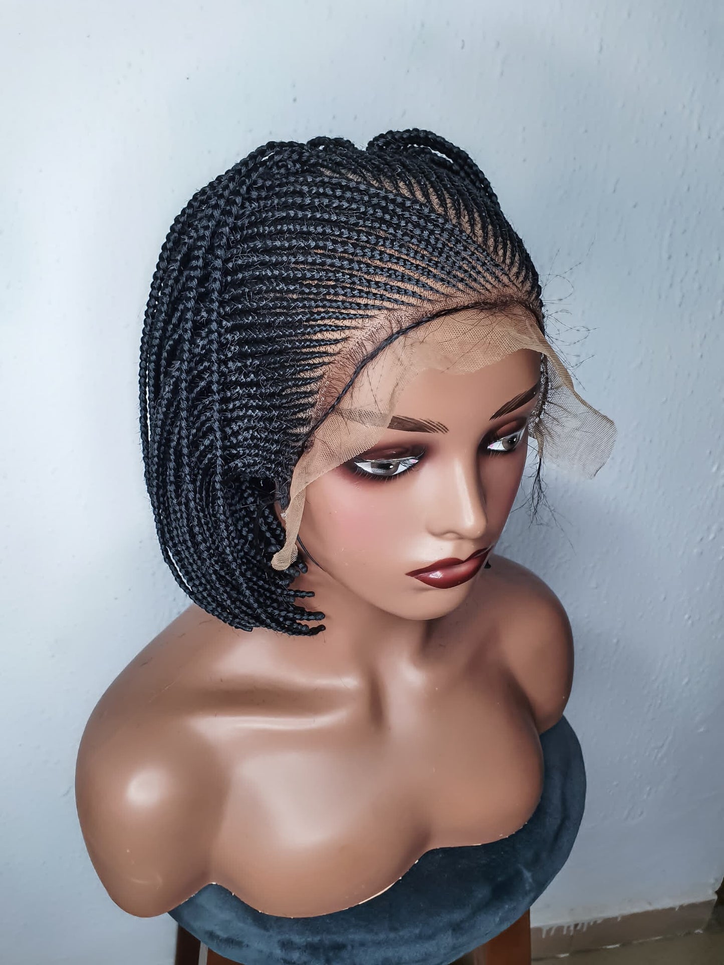 Bob Braid Wig, Braided Wig, Short Braided Wigs, Wigs For Black Women, Cornrow Braid Wig, Box Braid Wig, Braid Wig, African Braid Wig