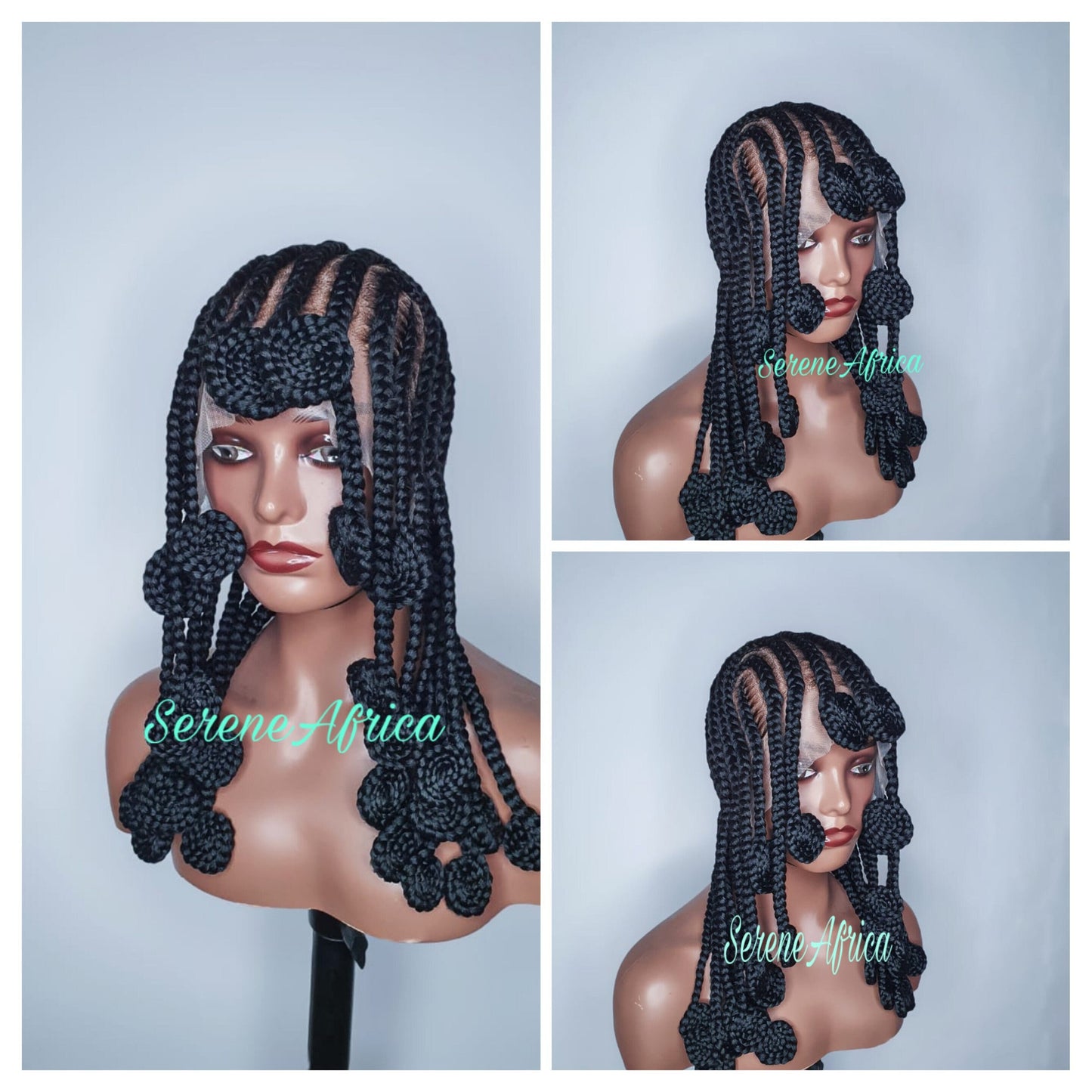 Braided Wig, Box Braid Wig, Cornrow Braid Wig, Braid Wig, Braid Wig For Black Woman, Ghana Weave Braid Wig, Full Lace Braided Wig,