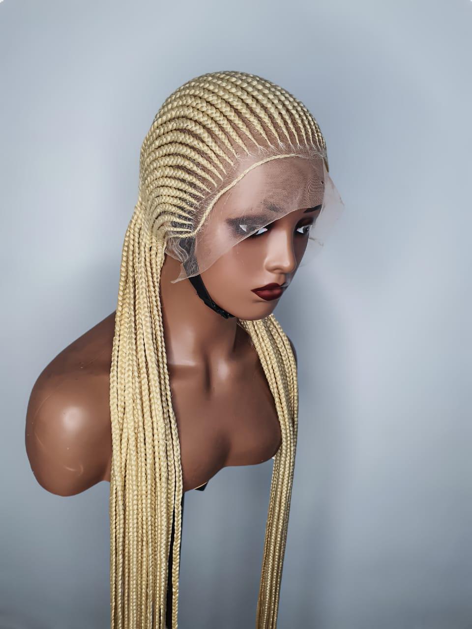 Braided Wig, Cornrow Braid Wig, Box Braid Wig, Full Lace Braided Wig, Ghana Weave, Wig For Black Women, African Wig, Box Braid Wig