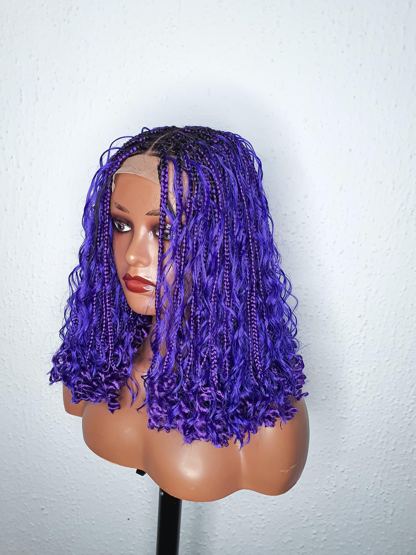 Boho braid Wig, Braided Wigs, Box Braid Wig, Knotless Braid, Braid Wig For Black Women, Short Boho Braid Wig, boho braids (Copy)