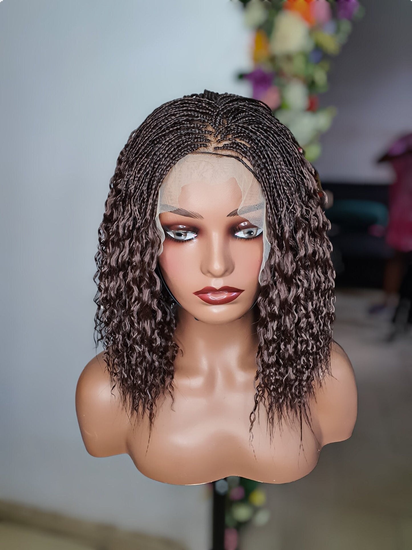 Boho Braid Wig, Box Braid Wig, Braided Wigs, Wigs For Black Women, Short braid Wig,