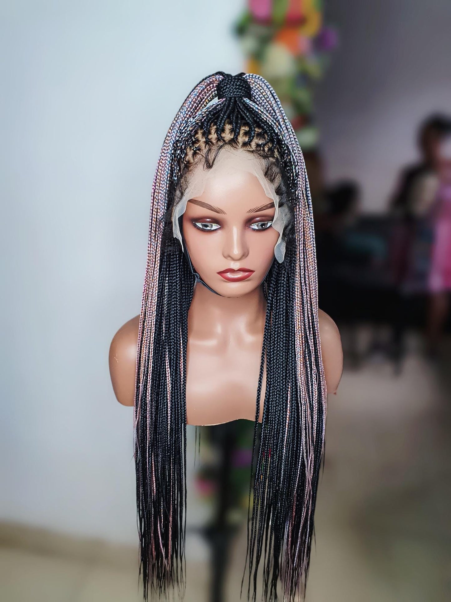 Braided Wig, Knotless Braid Wig, Box Braid Wig, Long Braid Wigs, Wigs For Black Women