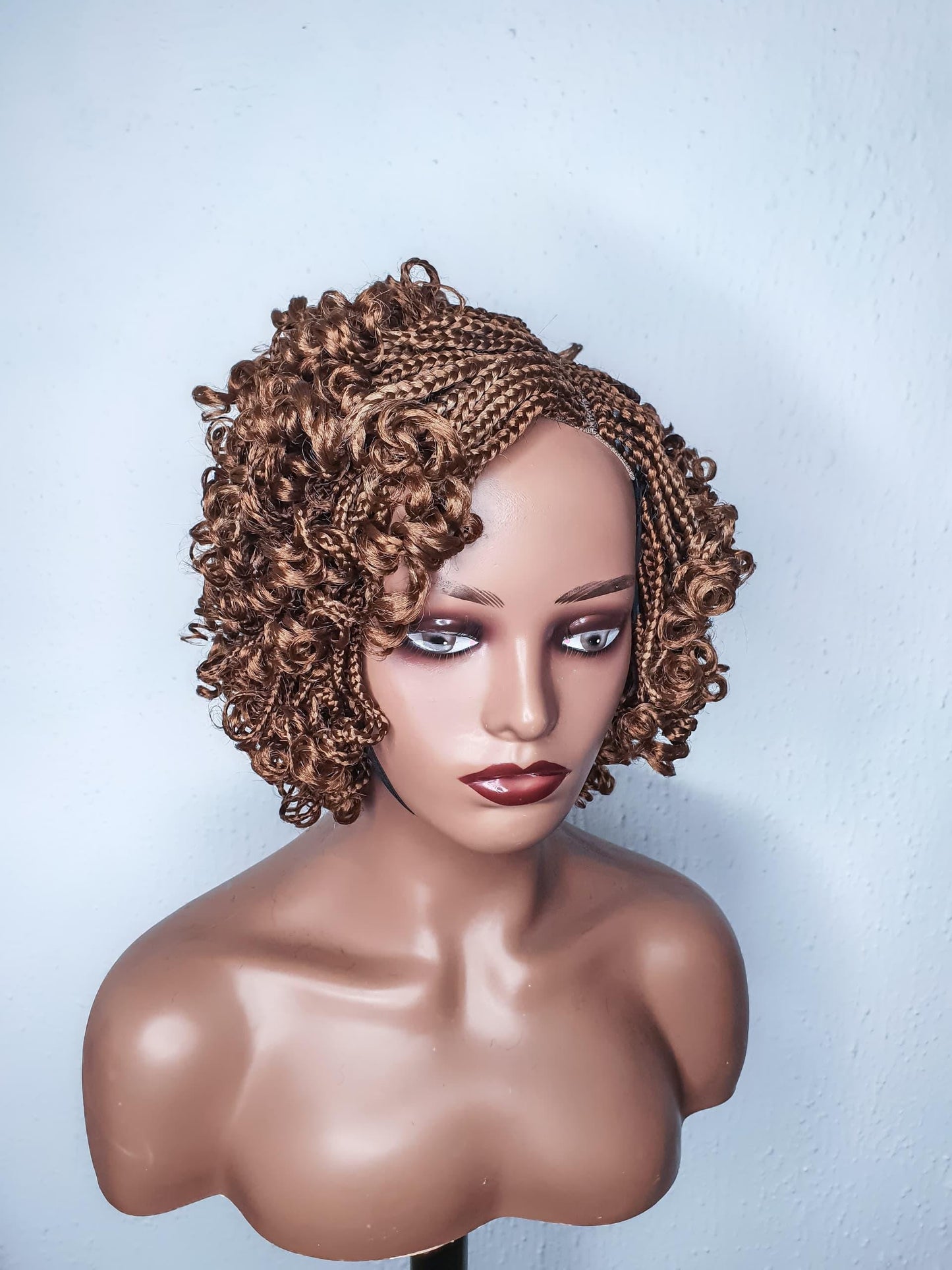 Braided Wig, Box Braid Wig, Short Braid Wig, Wigs For Black Women, African Braid Wig, Nigerian Braid Wig