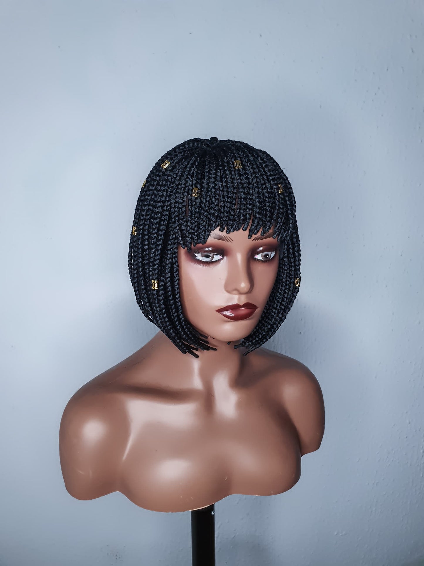 Bob Braid Wig | Braid Wig With Bangs