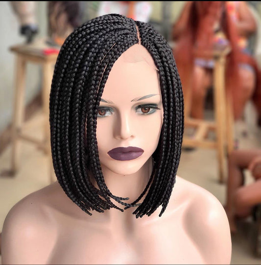 Bob Braid Wig, Braided Wig, Short Braided Wigs, Wigs For Black Women, Box Braid Wigs, Nigerian Braid Wig