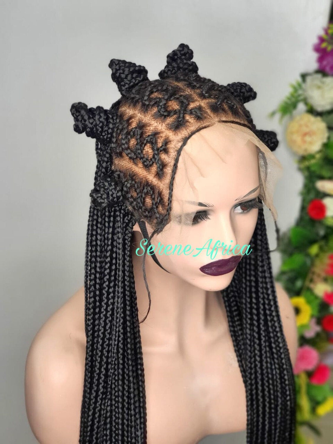 Braided Wigs, Cornrow Braid Wig, Box Braid Wig, Full lace Braided Wig, Wig For Black Women, Ghana Weave Braid