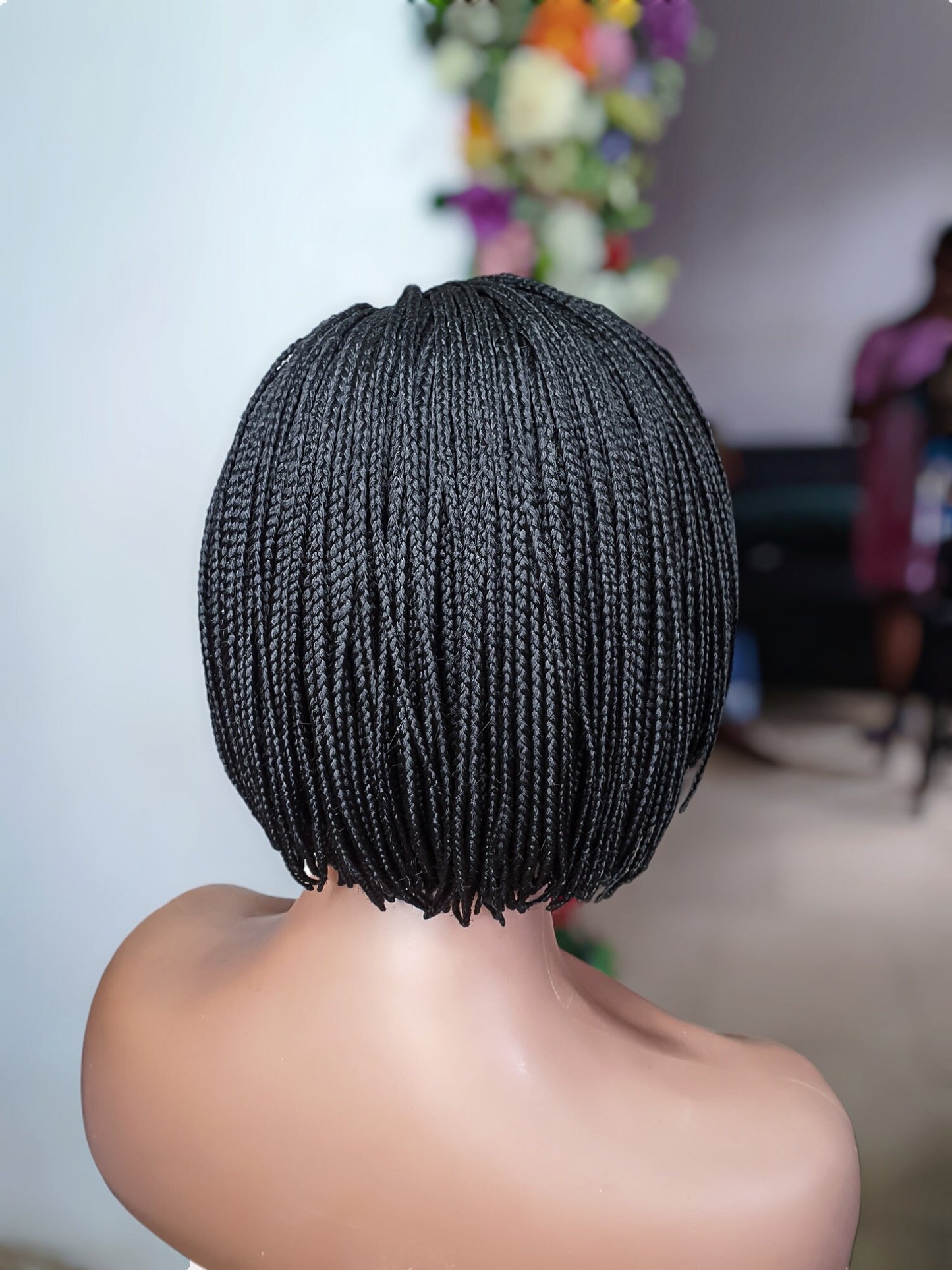 Braided Wig, Box Braid Bob Wig, Braided Wig, Short Braided Wigs, Wigs For Black Women