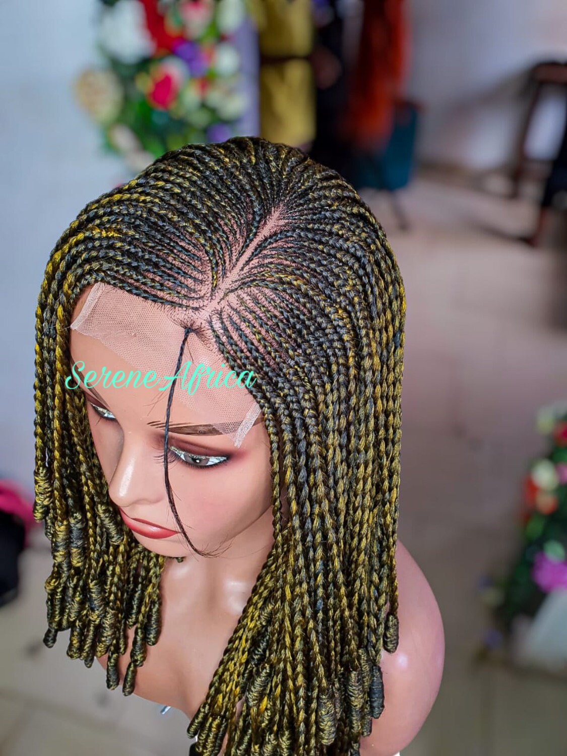 Braided Wig, Braid Wig For Black Women, Cornrow Wig, Box Braid Wig, Ghana Weave, Short Braid Wig, Lace Front Wig, Braid Wig