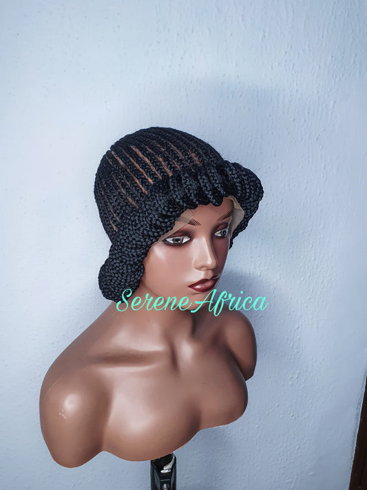 Braided Wig, Full Lace Cornrow Braided Wig, Box Braided Wig, Ghana Weave Wig, Braid Wig, Wig For Black Women, Braide Wig For Women
