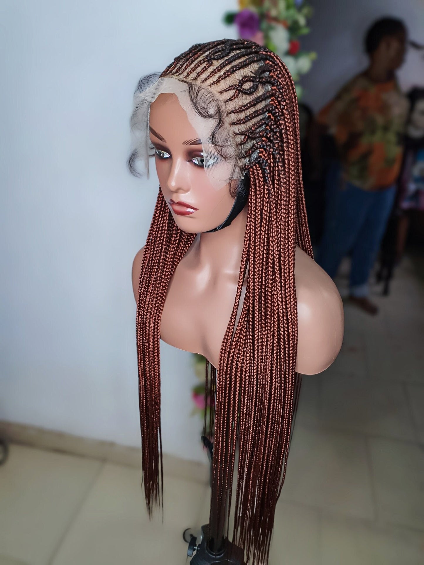 Box Braid Wig, Braided Wig, Cornrow Braided Wig, Ghana Weave, Braid Wig, Braided Wigs, African Braid Wig, Wig For Black Women