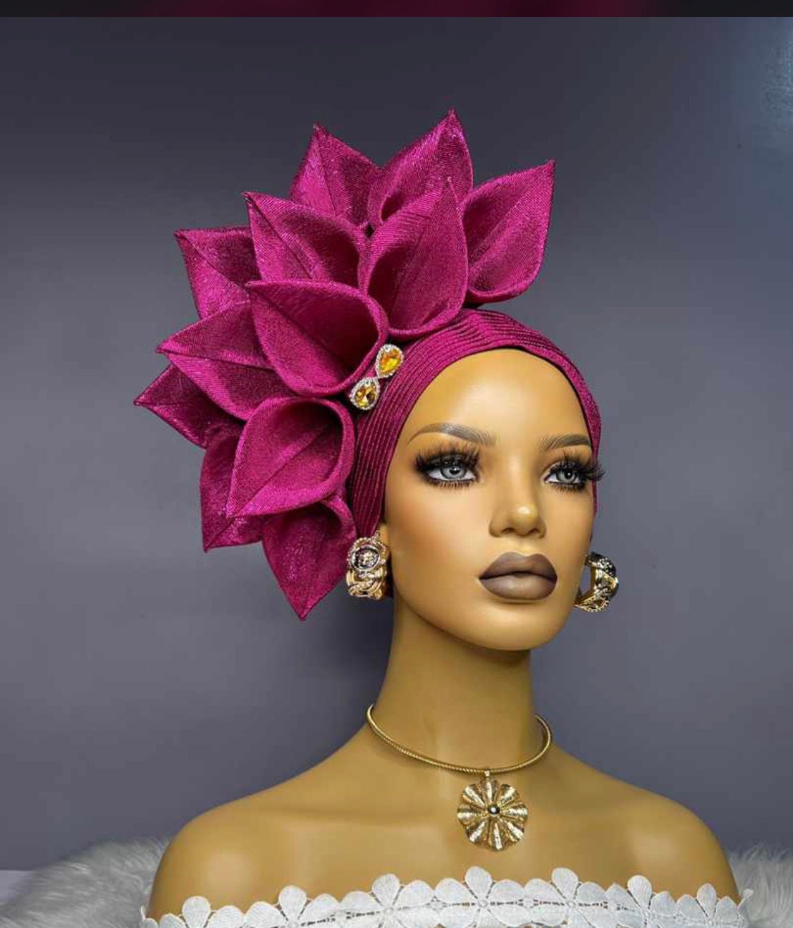 Nigerian Headgear, African Headwrap, Yoruba Gele, Autogele Asooke, African Headpiece, Headwrap For Black Women, Asooke Gele And Ipele