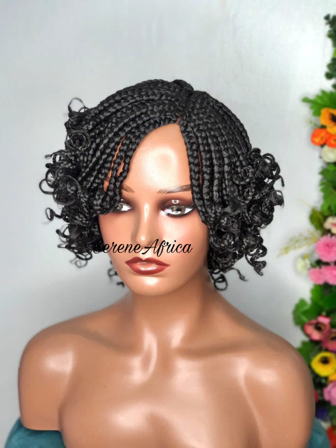 Braided Wig, Box Braid Wig, Short Braid Wig, Wigs For Black Women