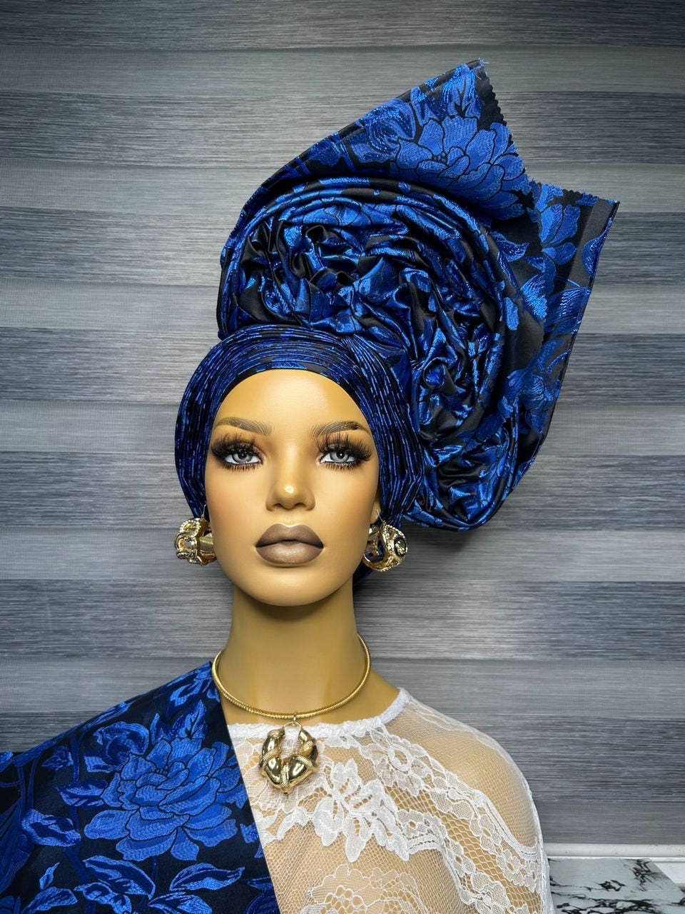 Sego Gele, African Headwrap Pretied up