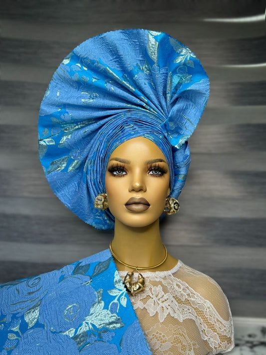 Autogele Sego Gele, African Headwrap, Nigerian Headpiece, Yoruba Headtie, HeadWrap For Black Women
