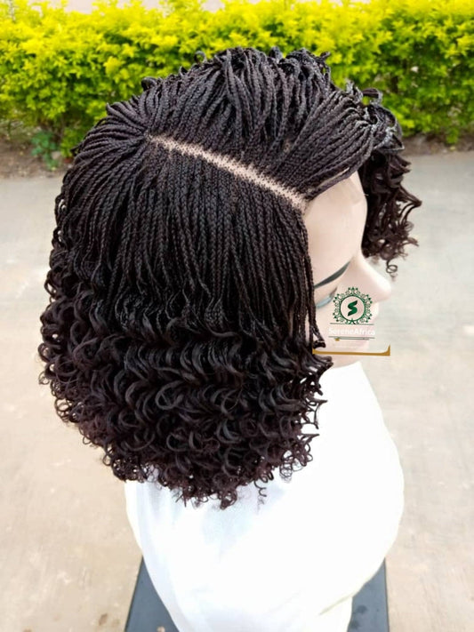 Braided Wig, Senegalese Twist braid Wig, Short Braided Wigs, Wigs For Black Women, Braid Wig, African Braid Wig, Micro Twist Braid Wig