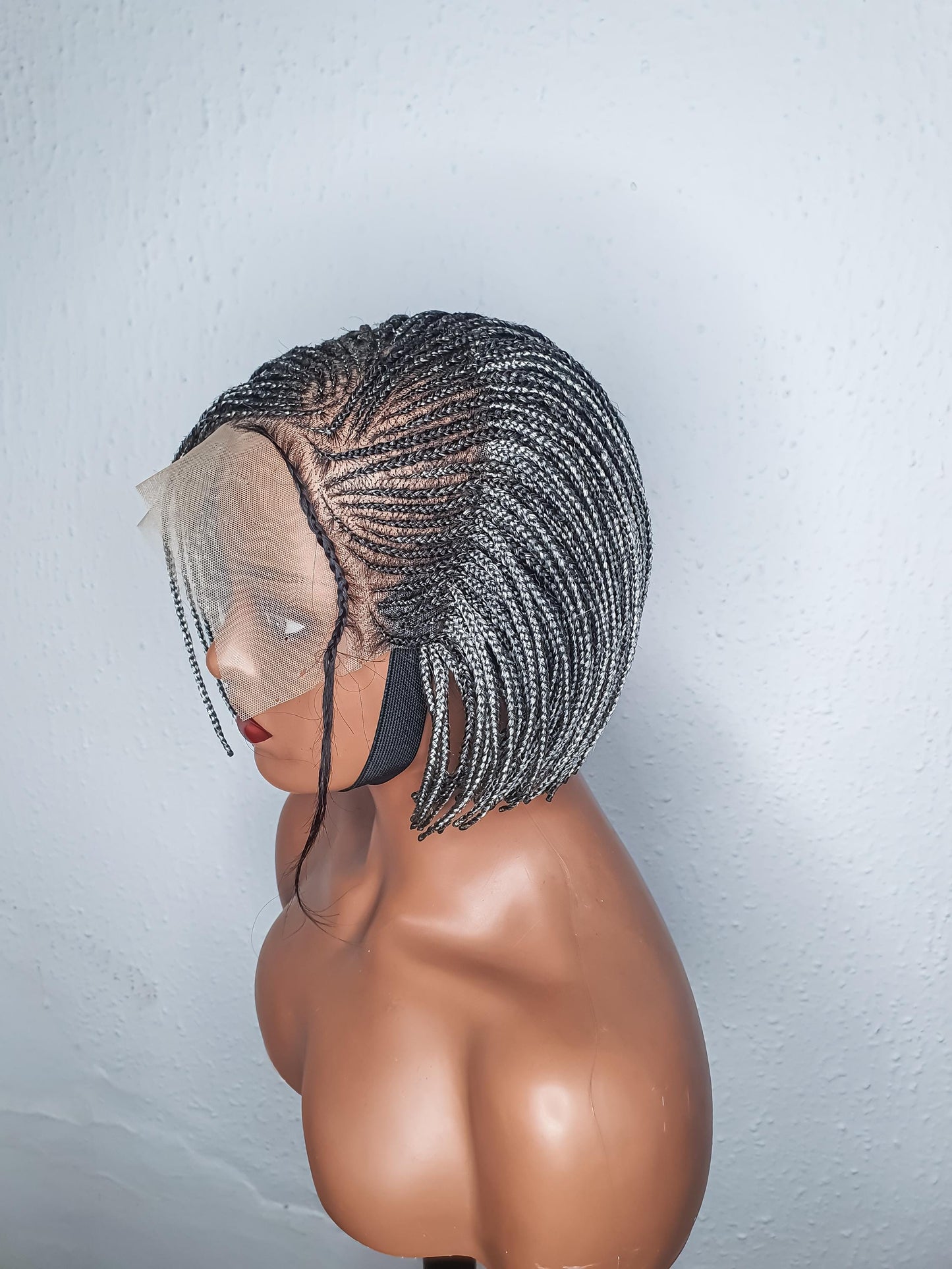Box Braid Bob Wig, Braided Wig, Lace front Short Braided Wigs, Wigs For Black Women, Cornrow Braid Wig