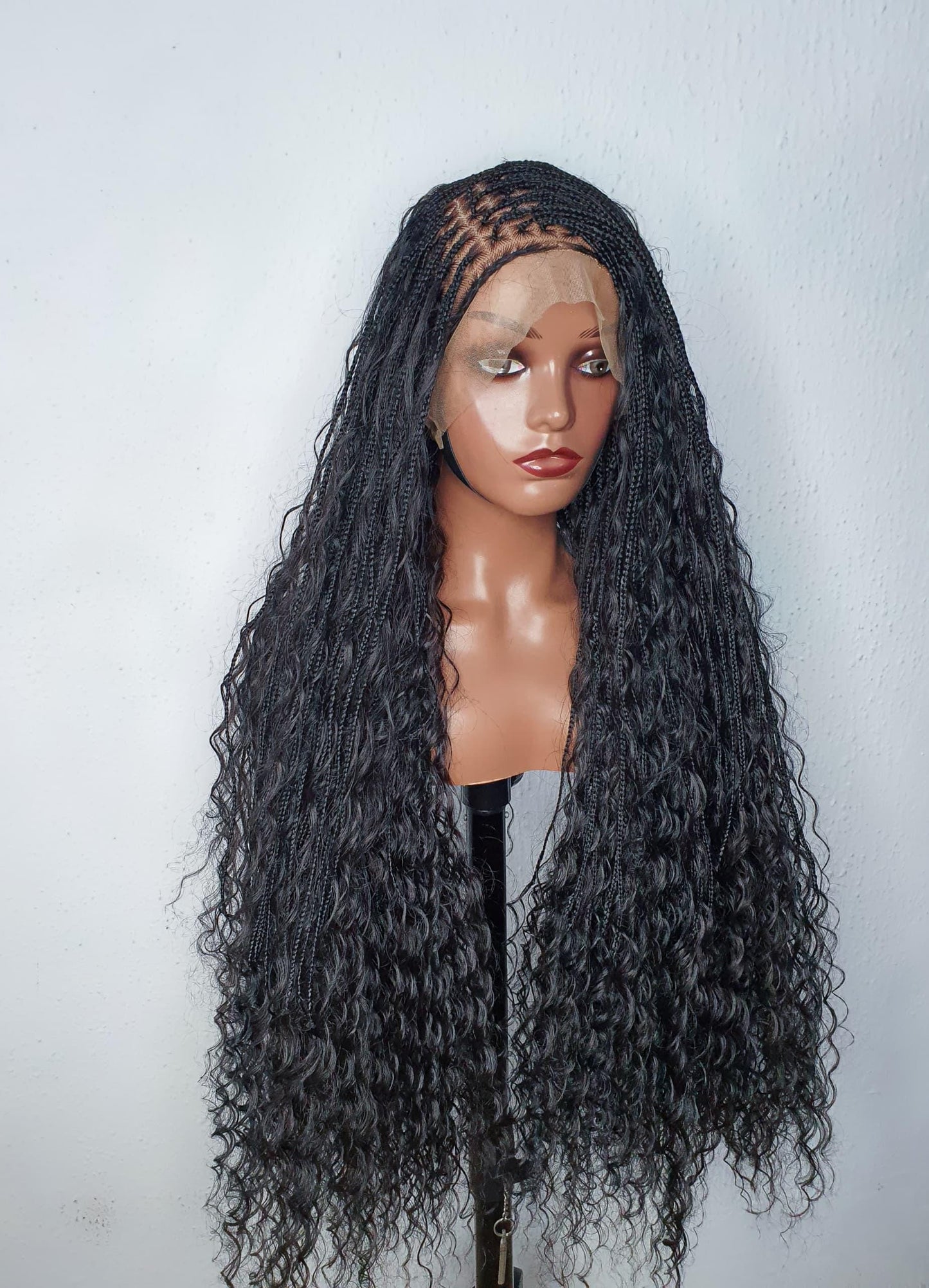 Boho braid Wig, Braided Wigs, Box Braid Wig, Knotless Braid, Braid Wig For Black Women, Long Boho Braid Wig, boho braids