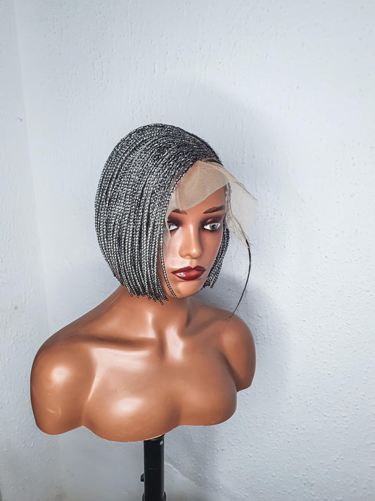 Box Braid Bob Wig, Braided Wig, Lace front Short Braided Wigs, Wigs For Black Women, Cornrow Braid Wig