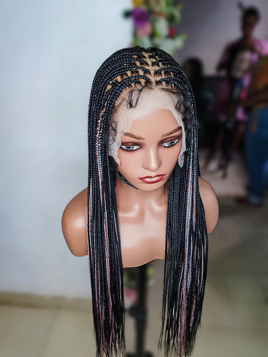 Braided Wig, Knotless Braid Wig, Box Braid Wig, Long Braid Wigs, Wigs For Black Women