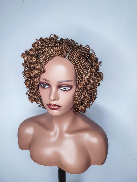 Braided Wig, Box Braid Wig, Short Braid Wig, Wigs For Black Women, African Braid Wig, Nigerian Braid Wig