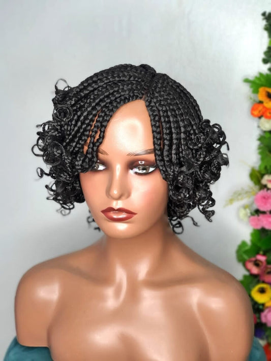 Braided Wig, Box Braid Wig, Short Braid Wig, Wigs For Black Women